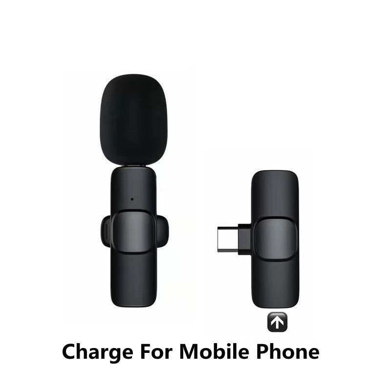 Portable Wireless Lavalier Microphone for Smartphones and Cameras