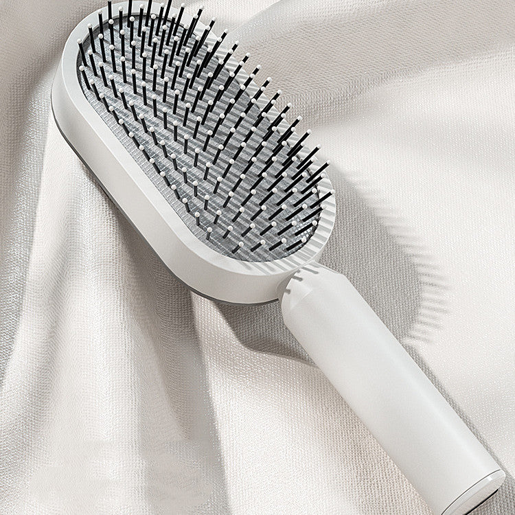 Self-Cleaning Hair Brush – One-Click Hair Release for Easy Styling and Scalp Massage