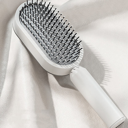 Self-Cleaning Hair Brush – One-Click Hair Release for Easy Styling and Scalp Massage
