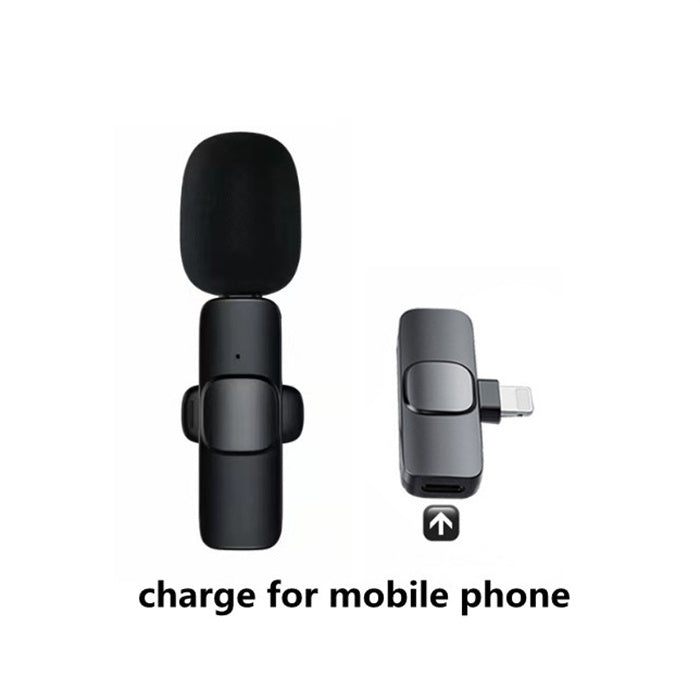 Portable Wireless Lavalier Microphone for Smartphones and Cameras