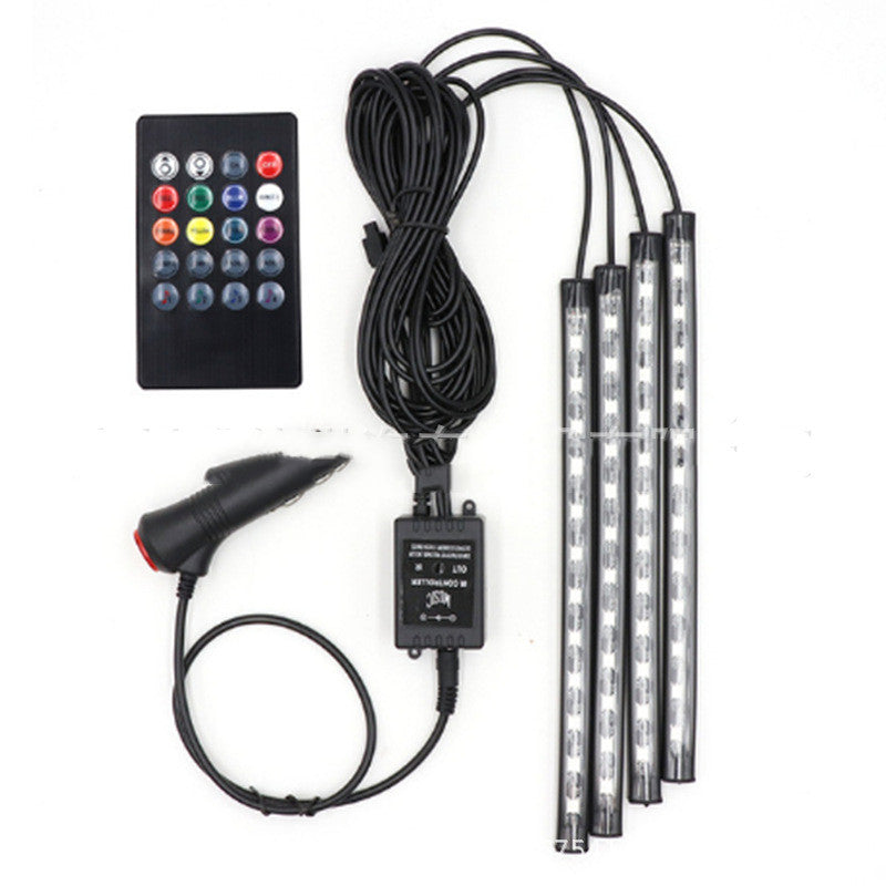 Groove to the Vibe RGB Car Interior LED Lights - Voice-Activated & Color-Changing