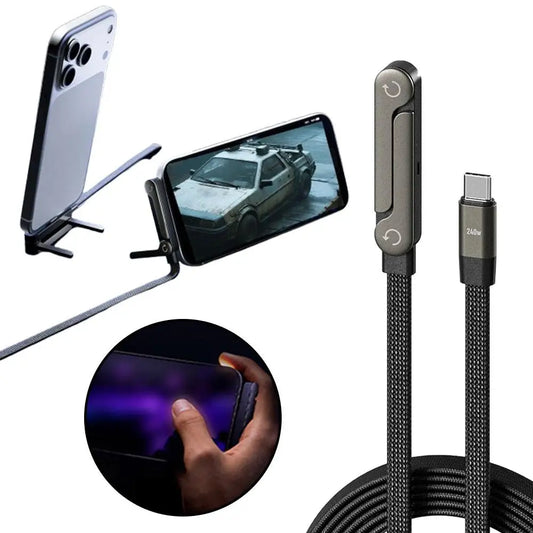 QuickCharge Pro Foldable Phone Stand Cable