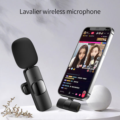 Portable Wireless Lavalier Microphone for Smartphones and Cameras