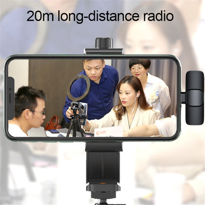 Portable Wireless Lavalier Microphone for Smartphones and Cameras