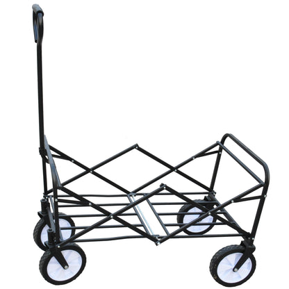 Outdoor Folding Utility Wagon - Heavy Duty Garden & Beach Cart