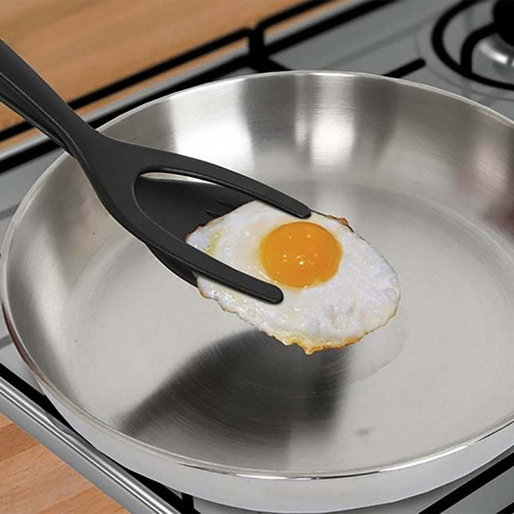 Silicone Flexi-Tongs The Ultimate 2-in-1 Kitchen Spatula and Tongs