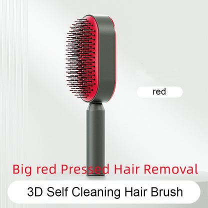 Self-Cleaning Hair Brush – One-Click Hair Release for Easy Styling and Scalp Massage