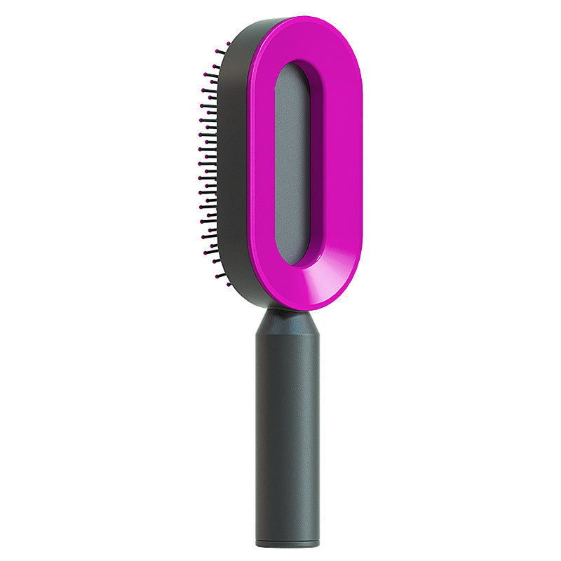 Self-Cleaning Hair Brush – One-Click Hair Release for Easy Styling and Scalp Massage