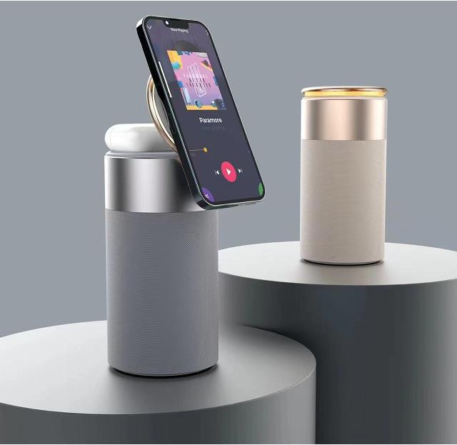 3-in-1 Euphony Charger Hub - Wireless Charging, Bluetooth Sound, Ambient Light