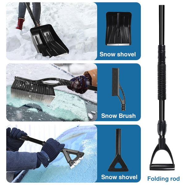 RapidGrip Foldable Snow Shovel